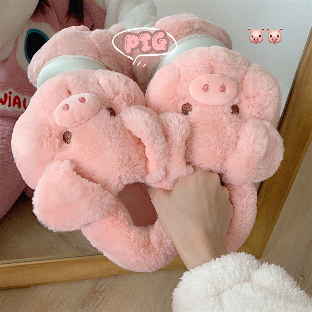 Fluffy Fur Slipper - Теплые домашние тапочки Feerldi Pink Fluffy