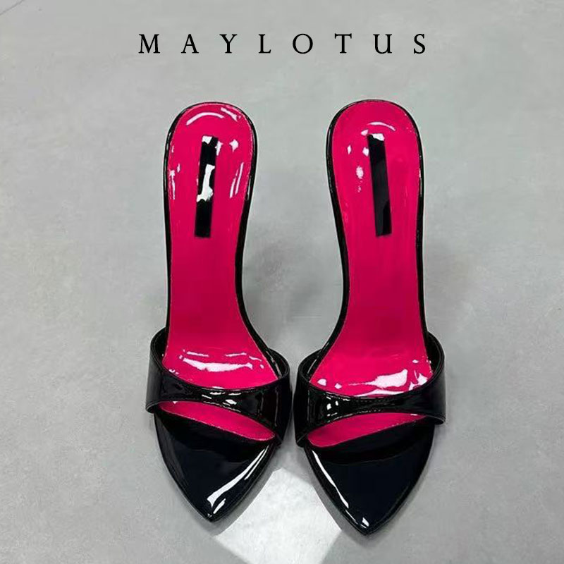 Women Shoes Ysl - Туфли-мюли на шпильке с пэчворком, размеры