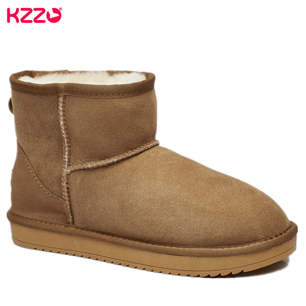 Women Shoes In Australia - KZZO/классические зимние ботинки из овечьей кожи