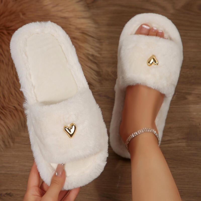 Fluffy Fur Slipper - Пушистые уютные домашние тапочки на плоской