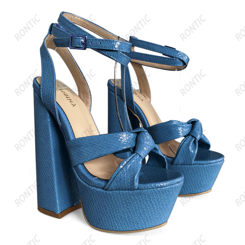 Rontic, популярные женские сан – обзор и цена Block Heel Ankle Boots