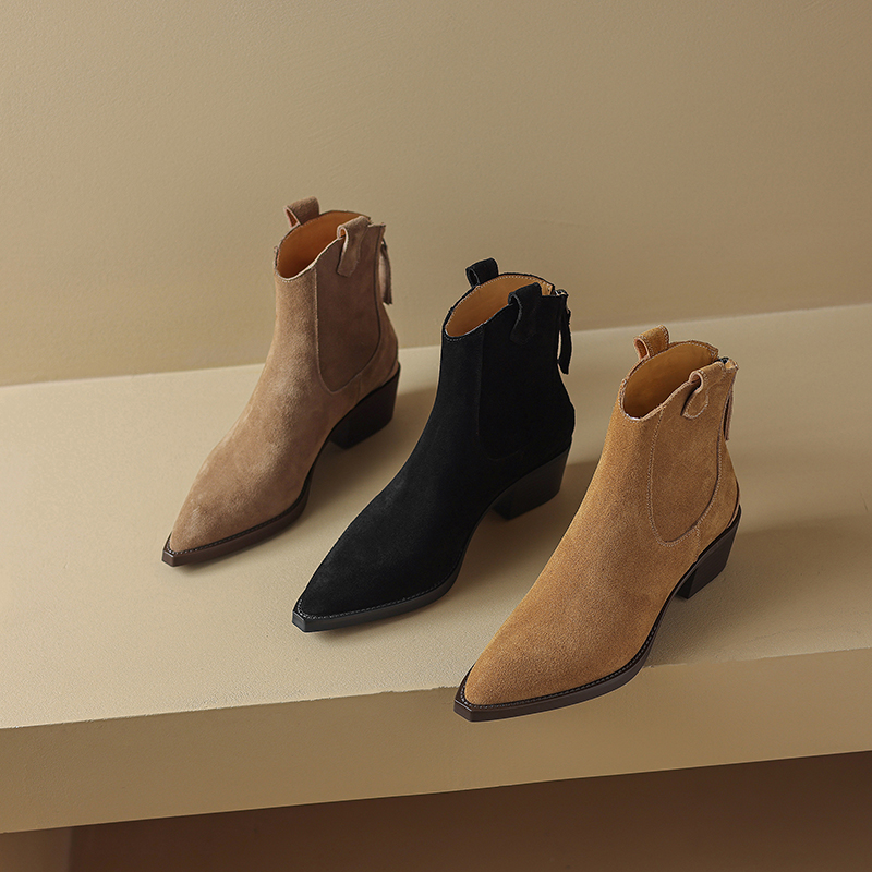 Женские ботильоны AIYUQI 2026: – обзор и цена Block Heel Ankle Boots