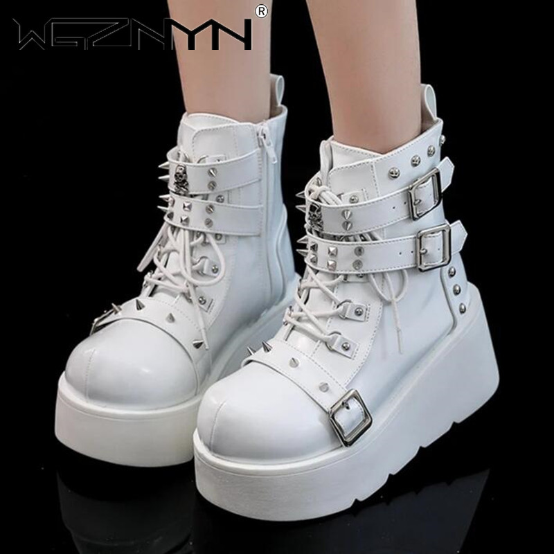 Новые женские ботинки на танке – обзор и цена Block Heel Ankle Boots
