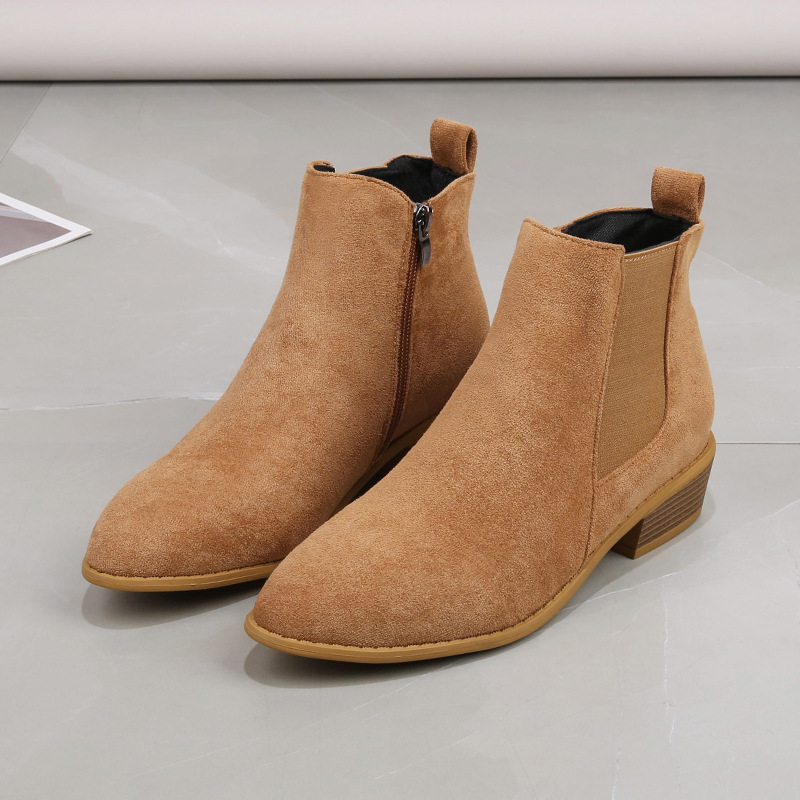 Женские короткие ботинки, осен – обзор и цена Block Heel Ankle Boots