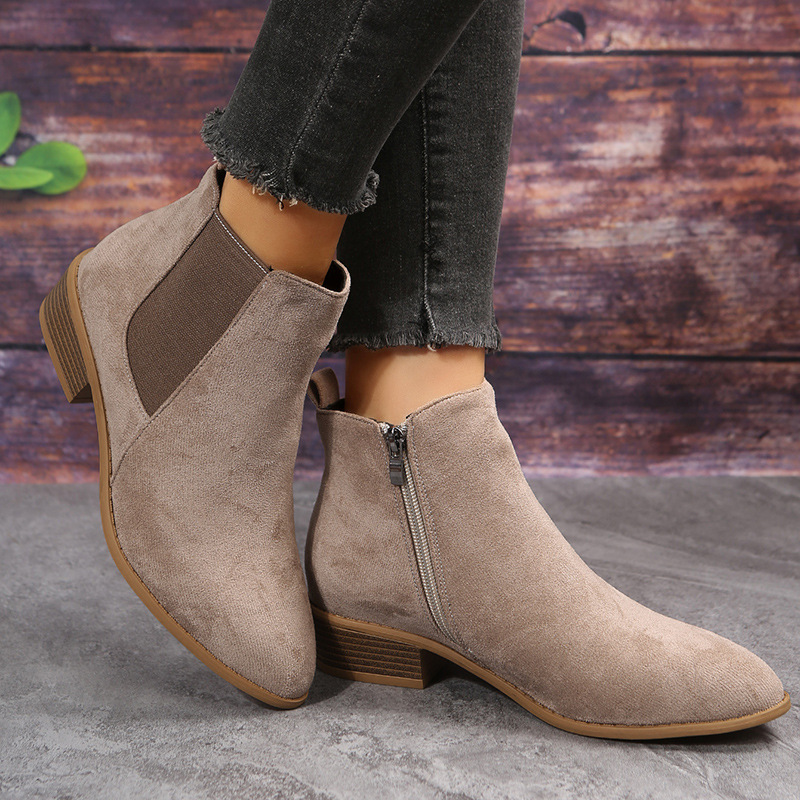 Женские короткие ботинки, осен – обзор и цена Block Heel Ankle Boots