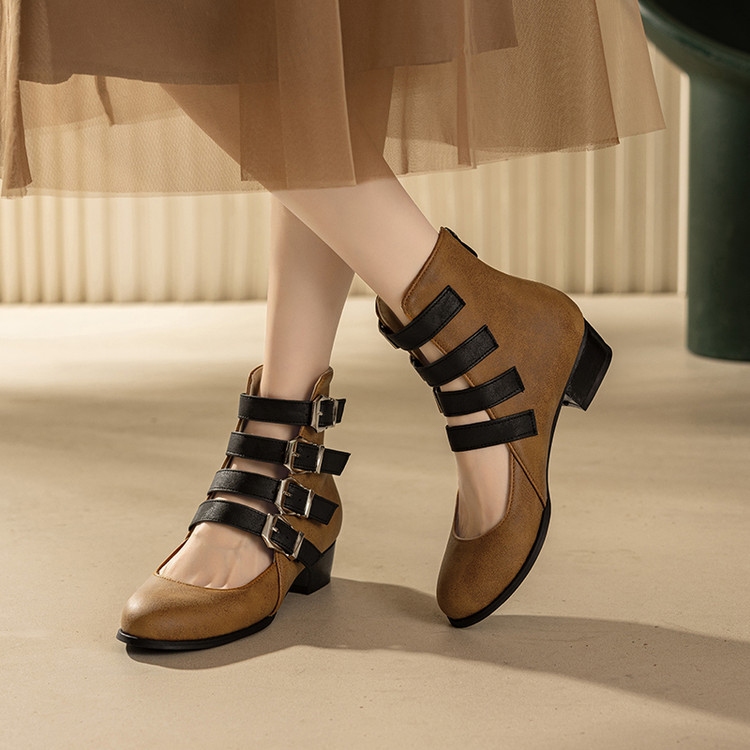 Готические женские ботинки Мэр – обзор и цена Block Heel Ankle Boots