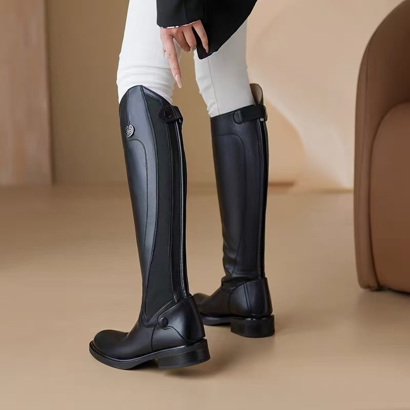 Мягкие кожаные ботинки для вер – обзор и цена High Knee Heel Boots