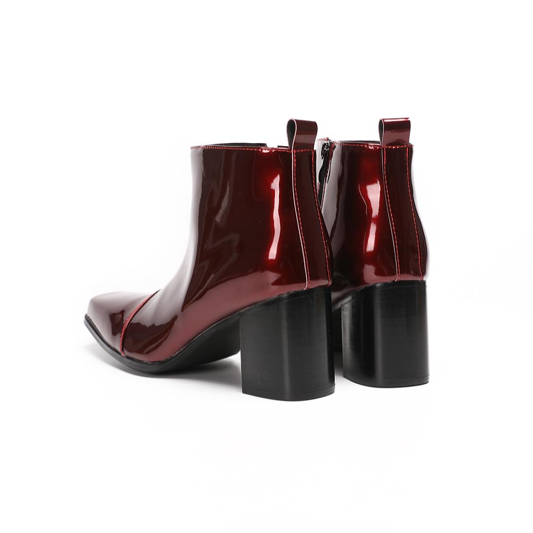 Мужские красные ботинки на выс – обзор и цена Block Heel Ankle Boots
