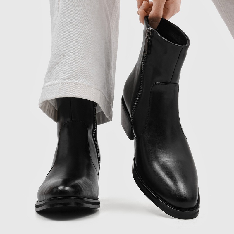 Высококачественные мужские вин – обзор и цена Block Heel Ankle Boots